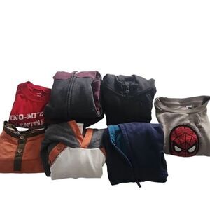 Boys Size 4-5 Lot of 7 Sweatshirts Hoodies Tops Tommy Bahama OahKosh Marvel